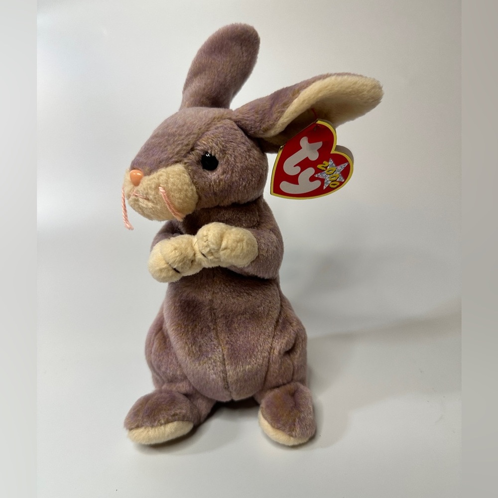 Beanie Baby Bunny Springy Cute Easter Bunny Brown Rabbit stuffed animal